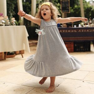 VESTIDO MIDI MALHA-Listrado Azul e Branco-2 (de 1 a 2 anos)