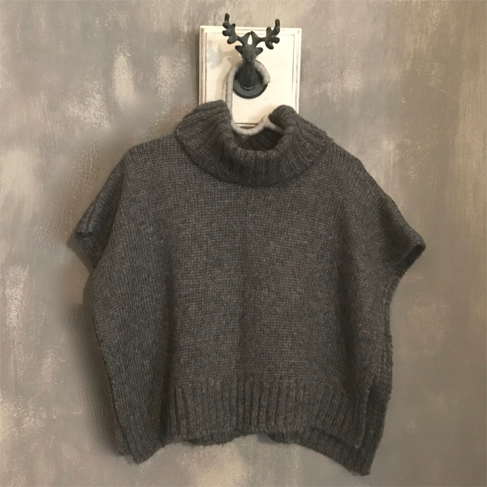 GOLA BATA TRICOT-Cinza Chumbo-6 (de 4 a 6 anos) - Imagem 2