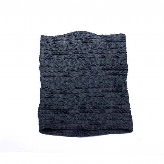 GOLA TRANÇADA TRICOT-Azul-Único (a partir de 1 ano)