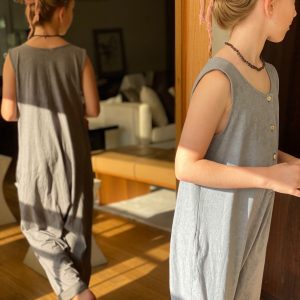 MACACÃO UNISSEX MALHA BOTÃO