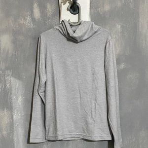 BLUSA CACHAREL CINZA MALHA FLANELADA TAMANHO ADULTO P