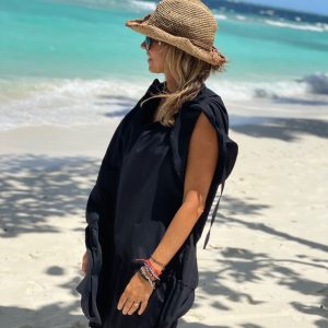 VESTIDO MANGA BABADO