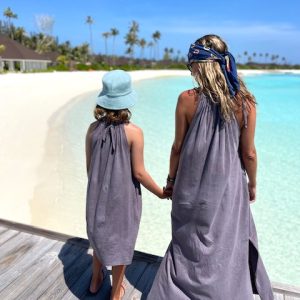 VESTIDO MIDI GOLA FRANZIDA MALHA